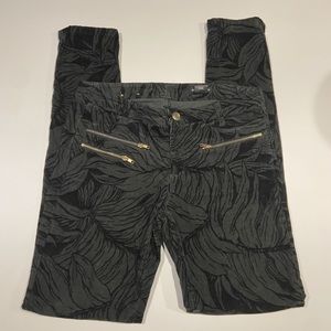 Club Monaco Leaf Print Corduroy Pant